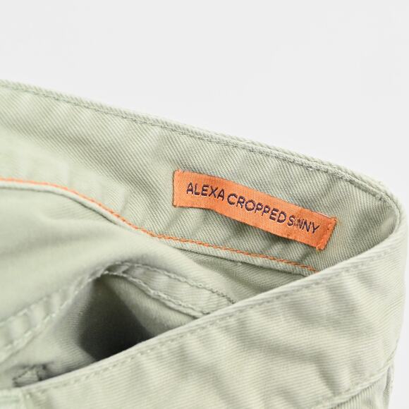 Tory Burch Jeans Womens Size 28 Alexa Cropped Skinny Leg Green Mid Rise Denim - Picture 8 of 13